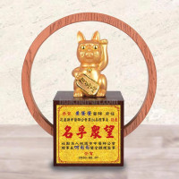創意獎座-琉金-招財貓-金箔獎盃