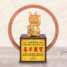 創意獎座-琉金-招財貓-金箔獎盃
