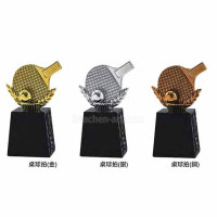 黑晶金屬獎座-桌球拍(金/銀/銅) 黑晶金屬獎座-桌球拍(金/銀/銅)