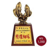 仿銅雕塑-魚躍龍門