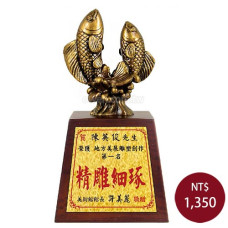仿銅雕塑-魚躍龍門