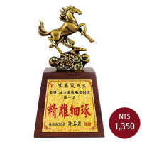 仿銅雕塑-馬到成功