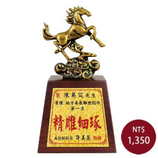 仿銅雕塑-馬到成功