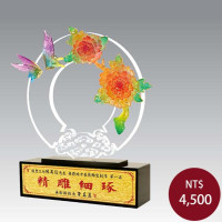 手工描金雕塑-花開富貴(大)