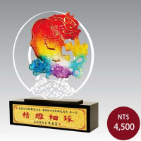 手工描金雕塑-獨占鰲頭(大)