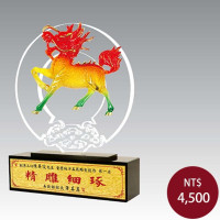 手工描金雕塑-麒麟獻瑞(大)