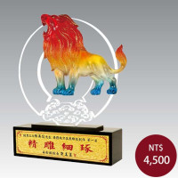 手工描金雕塑-宏揚獅聲(大)