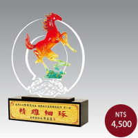 手工描金雕塑-馬到成功(大)