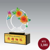 手工描金雕塑-花開富貴(小) 手工描金雕塑-花開富貴(小)