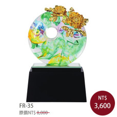 FR-35琉璃雕塑(金箔)花開富貴