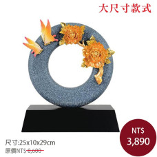 立體雕塑-青斗石塑-花開富貴(大) 立體雕塑-青斗石塑-花開富貴(大)
