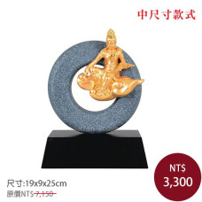 立體雕塑-青斗石塑-觀自在(中)