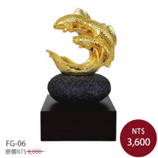 FG-06琉金雕塑-年年有餘