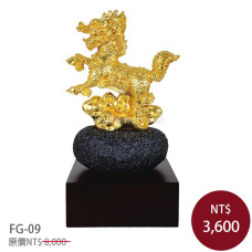 FG-09琉金雕塑-麒麟獻瑞