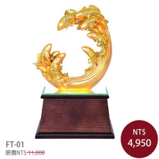 FT-01琉金雕塑-九如呈祥