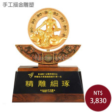 手工描金雕塑-觀自在(大)