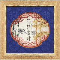 金箔畫-黃金畫-純金(節節高升)23x23cm
