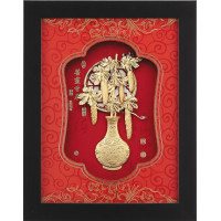 立體金箔畫-黃金畫-苦盡甘來27x34cm 立體金箔畫-黃金畫-苦盡甘來27x34cm