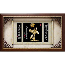 FA5501手工金箔 荷風81x47.6cm