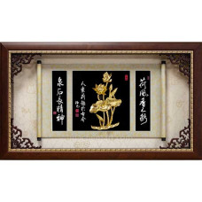 FA5502手工金箔 荷風二81x47.6cm