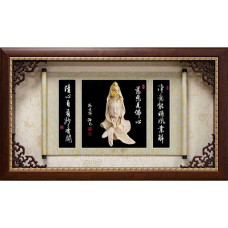 FA5504手工金箔 慈悲見佛心(佛首)81x47.6cm