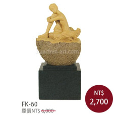FK-60原石雕塑-芭蕾舞者A