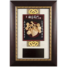 I3608木塑雕 桃李滿門