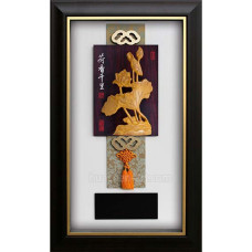 L1123木塑雕 荷香千里