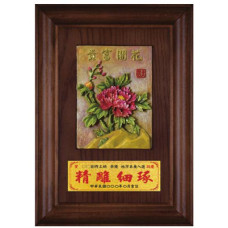 陶版鑰匙盒-花開富貴 陶版鑰匙盒-花開富貴