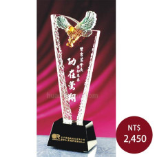 C810老鷹琉璃水晶獎座