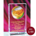 C907水晶琉璃獎牌-祥龍獻瑞