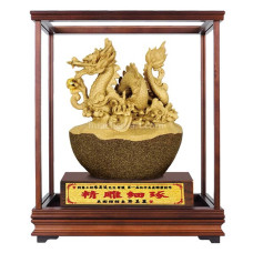 原石玻璃櫥-祥龍獻瑞 原石玻璃櫥-祥龍獻瑞