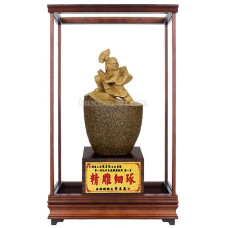 原石玻璃櫥-達摩