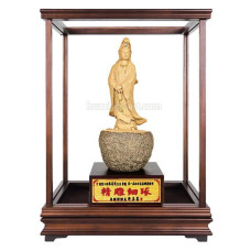 原石玻璃櫥-觀音