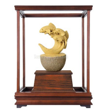 原石玻璃櫥-年年慶有餘 原石玻璃櫥-年年慶有餘